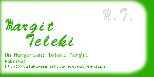 margit teleki business card